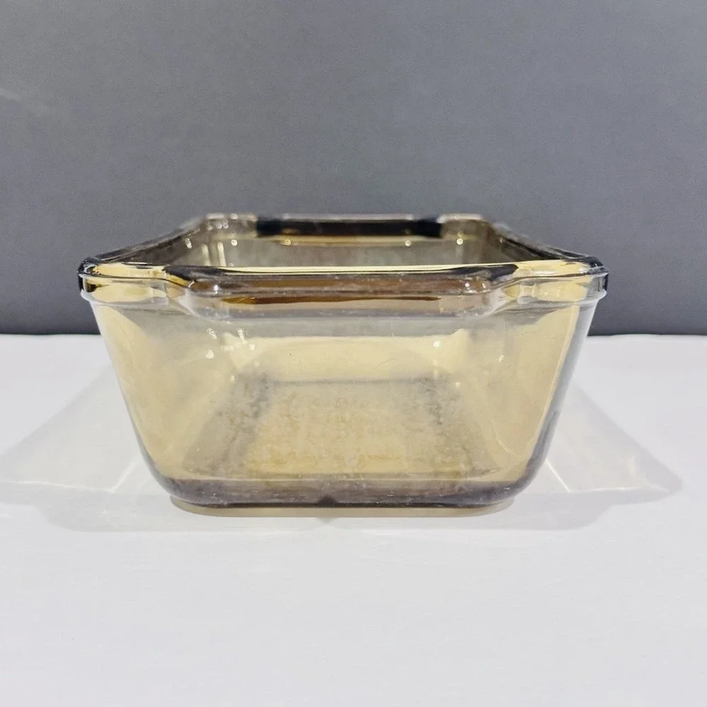 Vintage Anchor Hocking Ovenware Loaf Dish‎ Brown Amber Glass 1.5qt